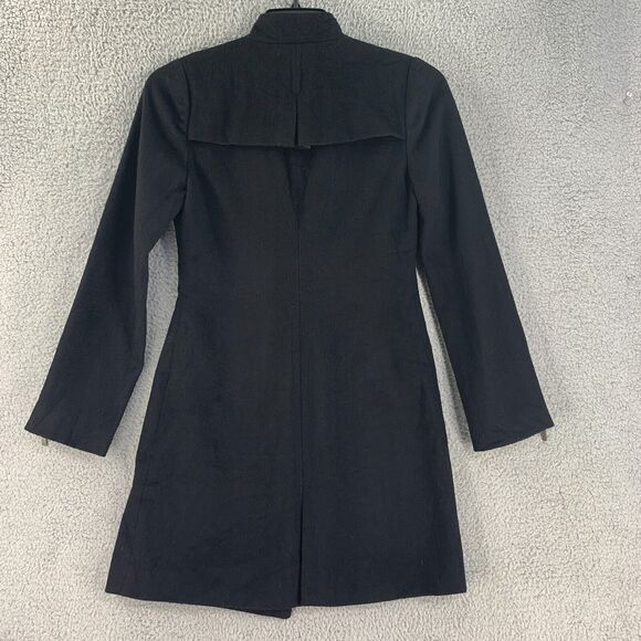 Mike Gonzalez Womens Coat Jacket Wool Blend Silk Lining Small Black - Picture 6 of 16